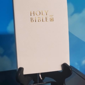 Holy Bible King James Version Old & New Testiment with White leatherette Cover